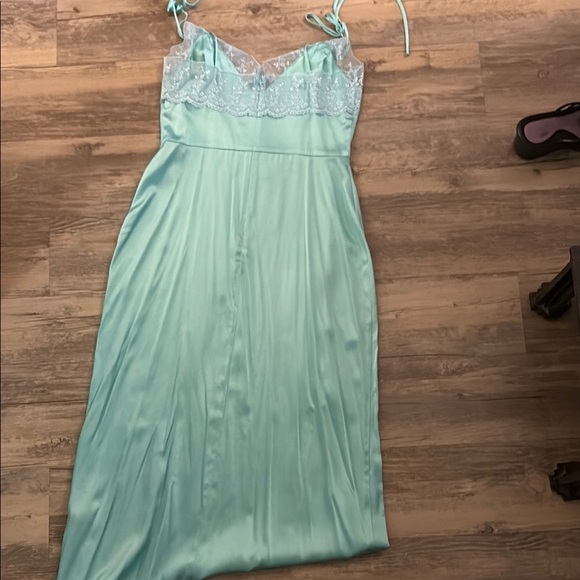 CYNTHIA ROWLEY NWOT Mint Green Midi Dress - Picture 8 of 8